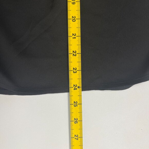 NWOT SEE BY CHLOÉ Tie-Neck Twill Blouse Black Size 36 Long Sleeves with Ruffles - Picture 12 of 13